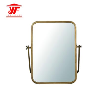 中国 Latest New Design Decorative Bronze Ventage General Makeup Desk Mirror 販売のため