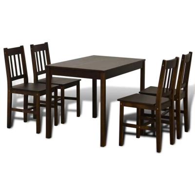 China Dining Set Hot On Amazon Home Furniture Luxury Solid Wood Dining Table Set for sale