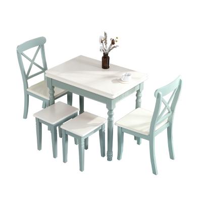 China Amazon Hot Selling Modern Wooden Dining Table Set for sale