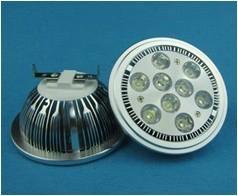 China 9*1W 9W LED AR111 light,900LM,G53 for sale