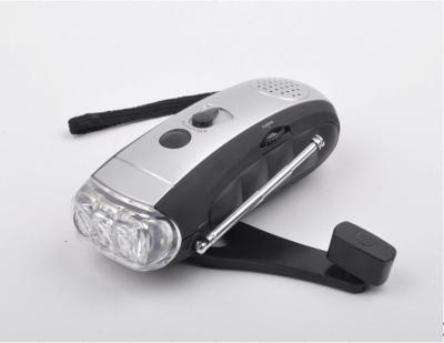 China Outdoor use dynamo flashlight with LED light for sale