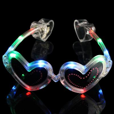 China Heart Shaped LED Glasses For Concerts, Party, Night Clubs And More! for sale