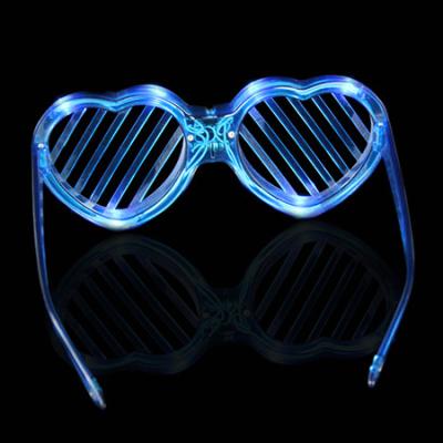 China Multi-Color Heart Shaped LED Fashion Sunglasses For Concerts, Party, Night Clubs And More! for sale