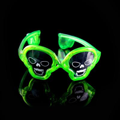 China Skull Shaped LED Glasses For Concerts, Party, Night Clubs And More! for sale