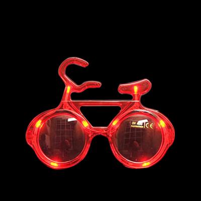 China Multi-Color Bicycle Shaped LED Glasses For Concerts, Party, Night Clubs And More! for sale