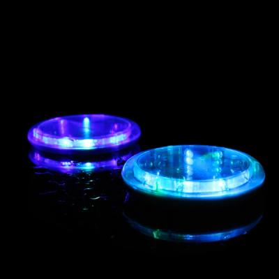 China Water Activated Round LED Acrylic Coaster For  Table Centerpieces, Weddings, Birthdays, KTV ,Night Club for sale