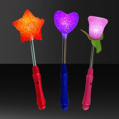 China Multi-Color LED Rose Stick For Concert, Party And Event, Christmas, Halloween Decoration Or Birthday Celebration for sale