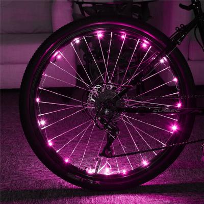 China 2m Multi-Color 3*AA Battery Operated LED Bicycle Wheel String Lights For Bike Decoraction for sale