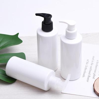 China Eco-friendly Recyclable Cosmetic Packaging Containers 200Ml White Empty Plastic Squeeze Bottles Hand Wash Liquid Shampoo Lotion Pump Bottle Packaging for sale