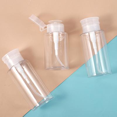 China Eco-friendly Recyclable Empty Cosmetic Packaging Container Toner Nail Polish Remover Plastic Pump Bottles Makeup Remover Squeeze Bottle for sale