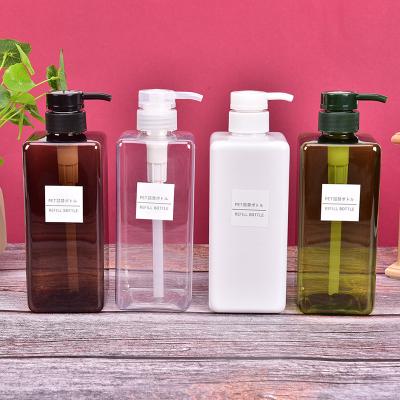 China Personal High Quality Luxury Body Wash Bottle Packaging Skin Care Squeeze Shampoo And Conditioner Plastic Bottles for sale