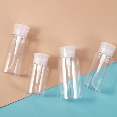 China 150Ml 200Ml 300Ml Eye Makeup Nail Polish Remover Empty Pump Bottle Eco-friendly Recyclable Luxury Empty Plastic Bottle Skin Toner for sale