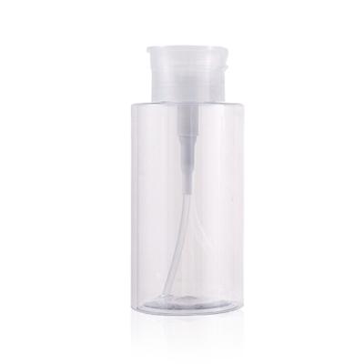 China 150Ml 200Ml 300Ml Nail Polish Makeup Remover Plastic Bottle Clear Recyclable Clear Liquid Cosmetic Toner Dispenser Pump Press Bottle for sale