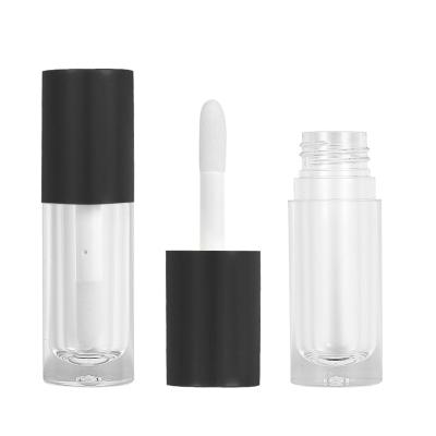 China Corrosion Resistant High Quality Round Lip Gloss Tube Black Lipgloss Packaging Container Plastic Tubes Lipgloss Tube for sale