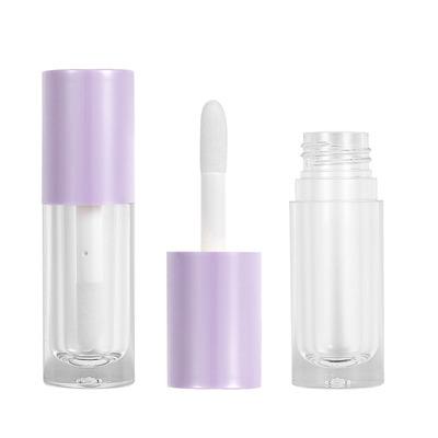 China Wholesale Corrosion Resistant All Round Capacity Purple Lip Gloss Lipstick 3Ml 5Ml 10Ml Lip Gloss Wands Custom Plastic Tubes With Logo for sale