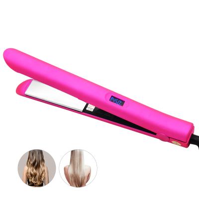 China 360 Swivel Cord Factory Price Private Label Hair Curler Custom 2 in 1 Hair Straightener Professional for sale