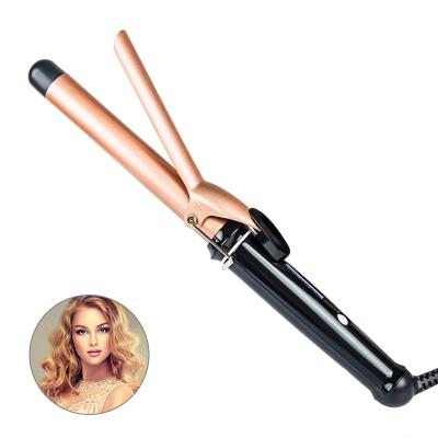 China Hair Curler Factory Direct Sale Ceramic Curling Iron With Clip Hair Curler Single Barrel Curling Wand for sale