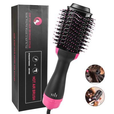 China Cepillo Secador Adjustable Professional Hair Straightener Ceramic Electric Heat Airbrush Comb Comb For Women for sale