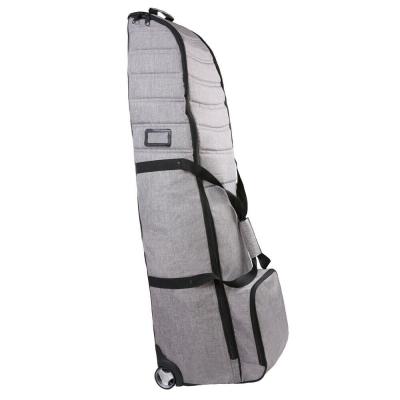 China Heather Gray Golf Deluxe Padded Travel Nylon Cover with Wheels for sale