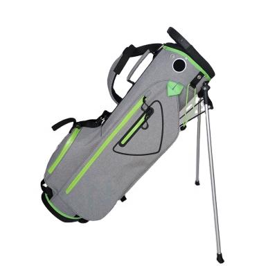 China Waterproof 4 Divider Gray & Li I Waterproof Nylon Golf Rack Bag With Waterproof Zipper Pockets for sale