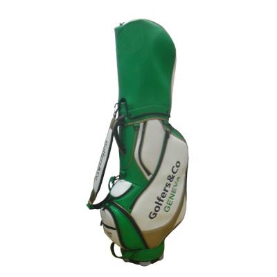 China OEM PU Synthetic Leather Golf Staff Bag 14 Dividers for sale