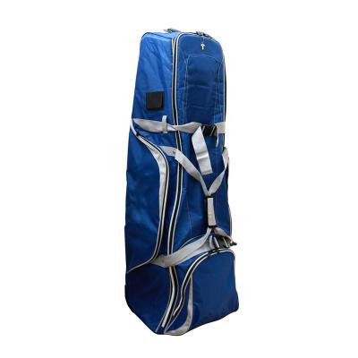 China Golf Outdoor Activity Large Capacity Blue Rolled Nylon Golf Travel Cover Bag for sale