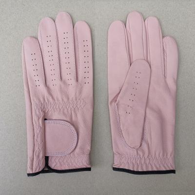 China Women Custom Color Leather Left And Right Golf Glove Sport Gloves for sale