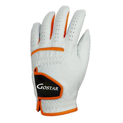 China Hot sale soft 2021 soft white cabretta golf gloves for men or women's left hand and right hand for sale