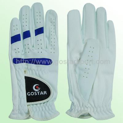 China Men's Lady Golf Gloves Custom Logo OEM Color PU Synthetic Material Origin Cabretta Leather Palm Soft for sale