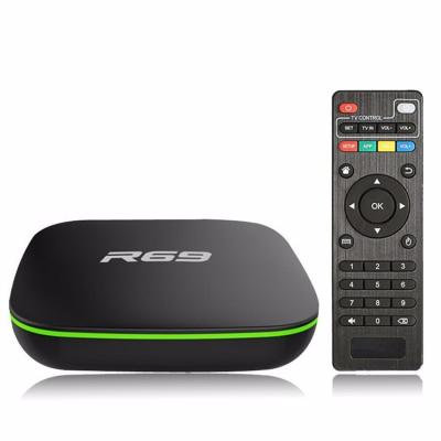 China WIFI Smart OTT Android TV BOX R69 H3 Chip Quad Core Android 7.1 TV BOX 1/2GB RAM 8/16GB ROM for sale