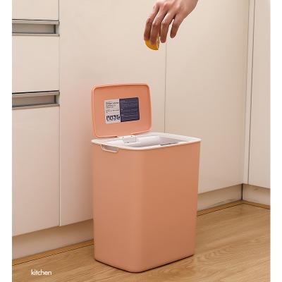 China Induction Type 14L Automatic Operation Sensor Electronic Auto-induction Touchless Smart Waste Bin For Kitchen Smart Trash Can for sale