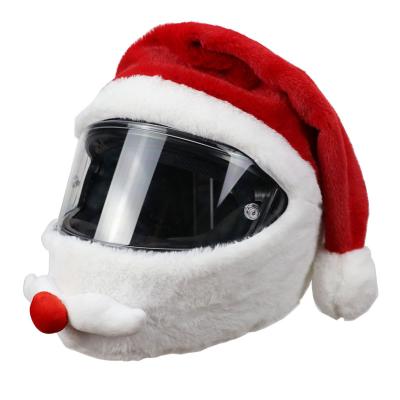 China Shockproof Helmet Cartoon Motorcycle Helmet Santa Claus Christmas Cover Device for sale