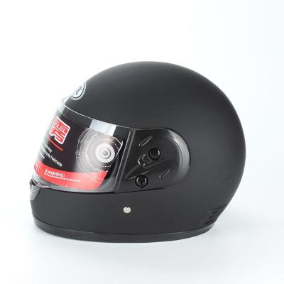 China Shockproof Low Price Vintage Full Face Cool Black Motorcycle Helmets Retro For Sale for sale