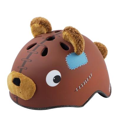 China Strong Children Bike Helmet Cartoon Bike Riding Roller Skating Scooter Kids Animal Helmet for sale