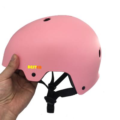 China Strong Logo Custom Color Girl Pink Women Skate Helmet Skateboard Helmet Scooter Helmet for sale