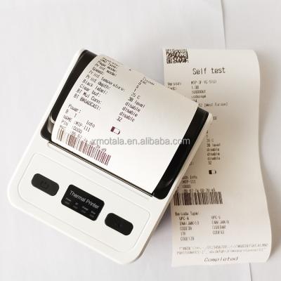 China High Speed ​​80Mm Printing White Thermal Printer Wireless BT Wifi Thermal Receipt Printer for sale