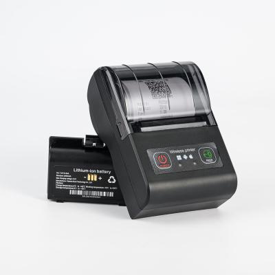 China Black New Trend Durable Label Printer Using Portable Wireless 58mm Thermal Receipt 384dots/line Printer for sale