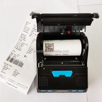 China Black 3 Inch Portable Thermal Printer Support BT Label And Receipt Printing for sale