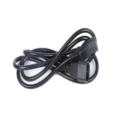 China PVC quality assurance ac extension cord extension power cord is used to connect ac line C13/C14 copper cord for electric machine for sale