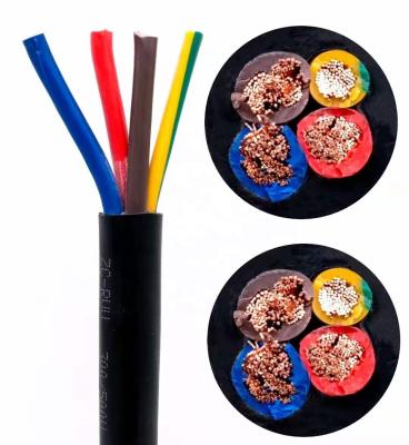 China Electrical Heating Four Core RVV Cable 4*0.3 0.5 0.75 1.0 1.5 2.5mm Wire Copper Conductor Line Cable 4 Core Sheath Extruded PVC Lin Sheath for sale