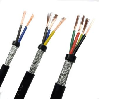 China Underground four double core 0.5 0.75 1.0mm multicore shield rvvp4*0.2 0.3 wire anti-interference shielded signals shielded cable for sale