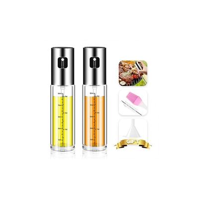 China Good Quality Sustainable Wholesale Customized Kitchen Cooking Oil Spray Glass Bottle Set for sale