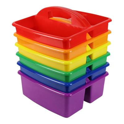 China Minimalist High Quality Durable Using Various Foldable Colorful Plastic Toy Storage Basket for sale