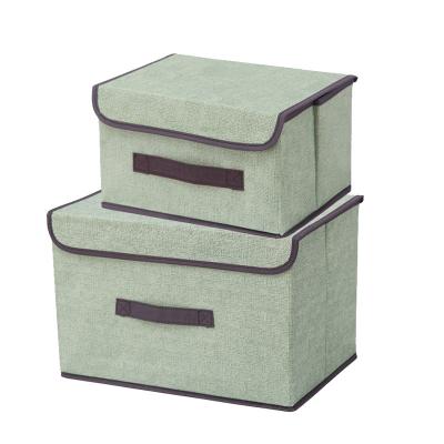 China Viable non-woven box for large capacity foldable reusable clothes toys storage boxes and sundries bins for sale