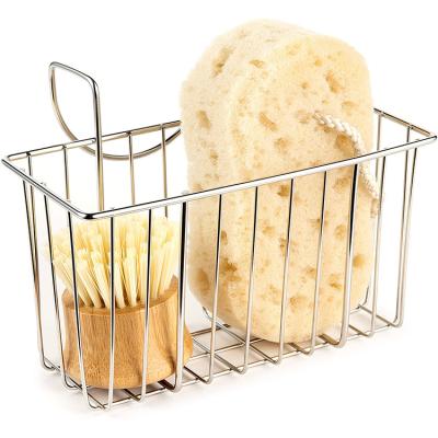 China Best Viable Selling Goods Using Kitchen Sink 304 Stainless Steel Basket Sponge Holder for sale