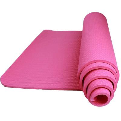 China Non Slip Non Slip Anti Slip 2 Layer Yoga Mat 6mm Price Wholesale With Good Price for sale