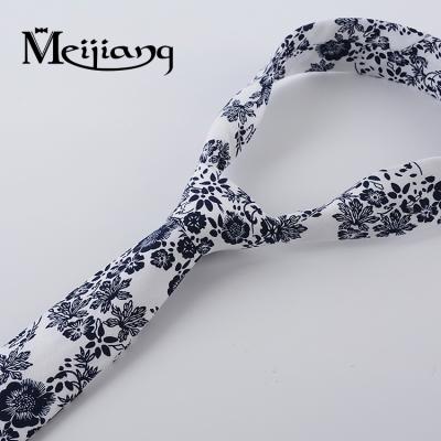 China FOR MEN'S CLOTHING Supplier Chinese Multi Colors Floral Cotton Skinny Ties Men's Ties for sale