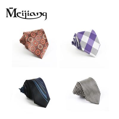 China Alibaba Supplier Good Quality Mens School Uniform 100% Polyester Ties Men MJ-P001 for sale