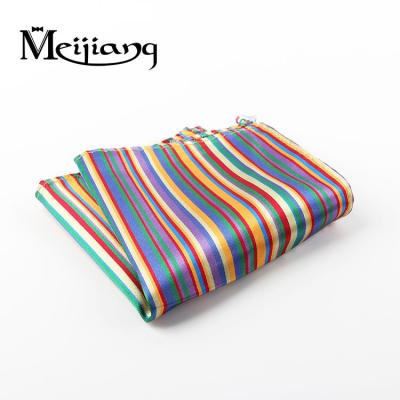 China Jacquard Best Selling Colorful High Quality Silk Pocket Square Handkerchief for sale