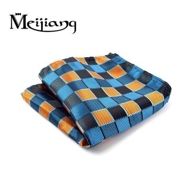 China Jacquard Factory Price Korean Style Mens Silk Pocket Square Handkerchief for sale